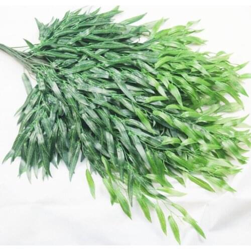 12pcs 90cm Artificial Flower Willow Leaf Rattan Branch For Plant Wall Background Wedding Home Garden Hotal Office Bar Decorative