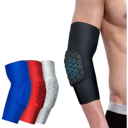 Honeycomb Anticollisio Elbow Pads Sleeve Elastic Cycling Running Breathable Elbow Support Brace Basketball Tactical Sport Safety