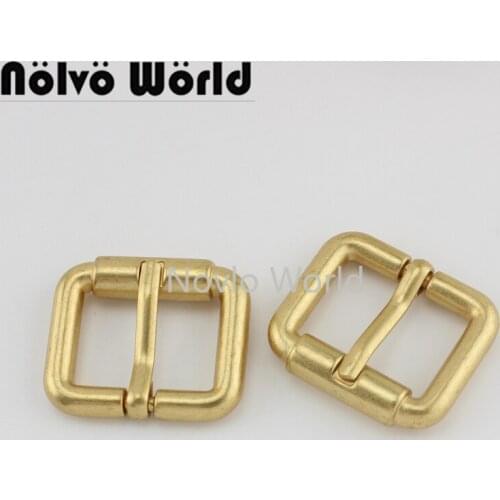Nolvo World 5-20-100pcs 25mm 1" Satin Gold adjusted pin buckle purse handbag 2.5cm wide shoulder strapping buckles