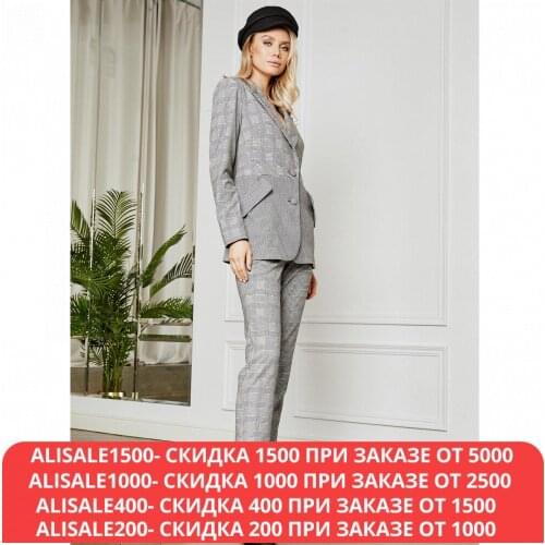 Bezko Women's Plaid Trousers