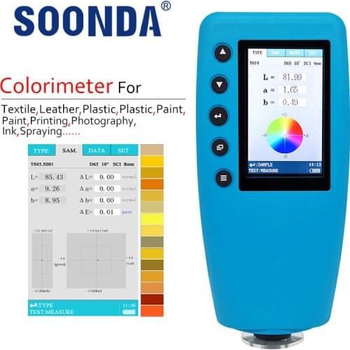 3-in-1 Colorimeter Digital Color Meter With Color Analyzer Color Checker 4mm 8mm 40mm Laboratory Caliber Selection Automatic