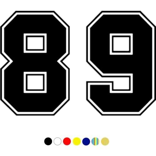 CS-10178# Funny Vinyl Decal Number 89 Car Sticker Waterproof Auto Decors on Truck Bumper Rear Window