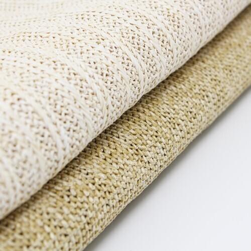 Eco-Friendly PP Raffia Woven Fabric Breathable Handmade DIY Straw Bag Material Fabric 45x140cm