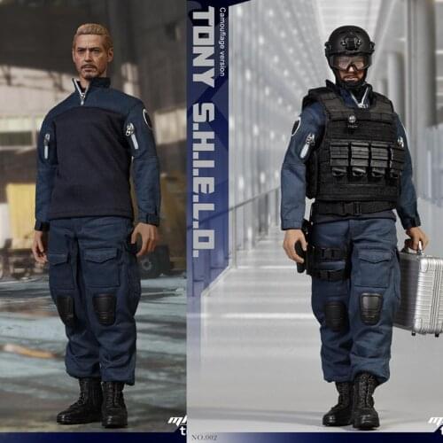 MICTOYS NO.002 1/6 Stealth Edition S.H.I.E.L.D. uniform version Tony movable doll toy ornaments collectibles in stock