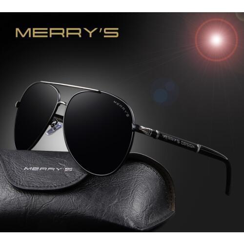 MERRYS Fashion Classic Brand Design Sunglasses Men HD Polarized Aluminum Driving Sun glasses for Men Luxury Shades UV400 S'8728