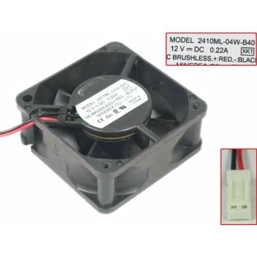 NMB-MAT 2410ML-04W-B40 XK1 DC 12V 0.22A 60x60x25mm Server Cooling Fan