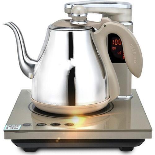 Fully automatic upper water electric kettle 304 steel tea set with