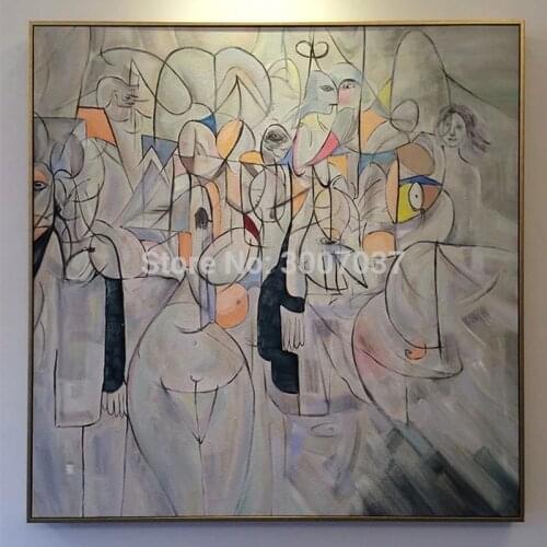 Hand Painted Colorful nude girls Oil Painting nude woman Paintings Modern Abstract Wall Pictures For Living Room Canvas Painting