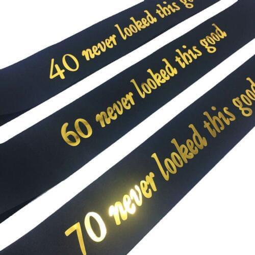 Happy Birthday Queen Girl Bachelorette Party Sash 16th 18th 21st 30th 40th 50th 60th 70th Birthday Party Decoration Favor Gift