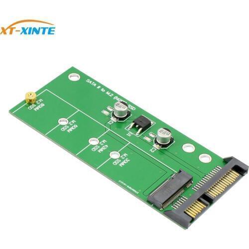 SATA 3.0 22 Pin SATA to M.2 SSD Adapter M2 Expansion Card for B key/(B+M) key SATA Signal M.2 for NGFF SSD 2242/2260/2280
