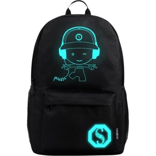 Schoolbag Anti Theft Backpack School Season Gifts Large Size Computer Luminous Traveling