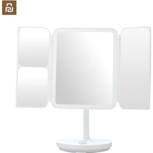 Youpin Jotun Judy LED Lighted Vanity Mirror With Lights 1X 2X 5X Magnification Touch Control Timing Folding Makeup Mirror
