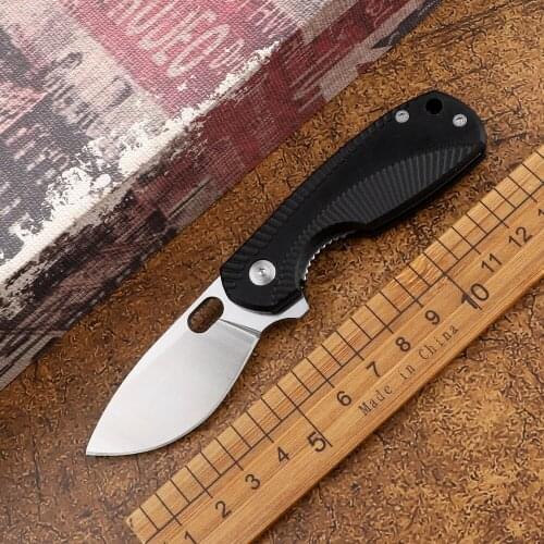 Outdoor M390 blade G10 handle tactical camping hunting self-defense pocket multifunctional mini folding knife sharp EDC tool