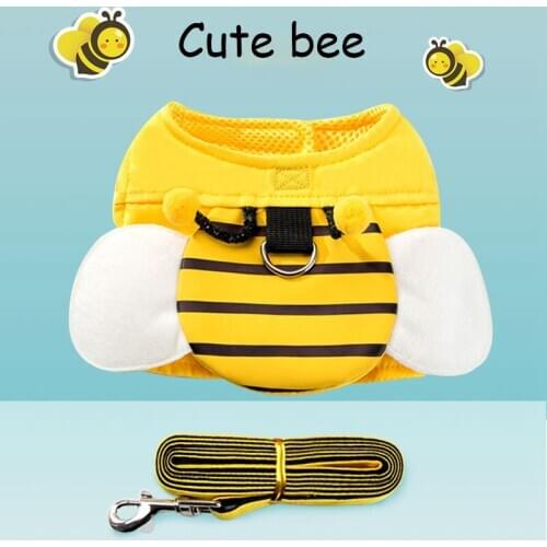 Pet Training Supplies Dogs Harness For Medium or Small Reflective Dog Puppy Accessories Cute Bee