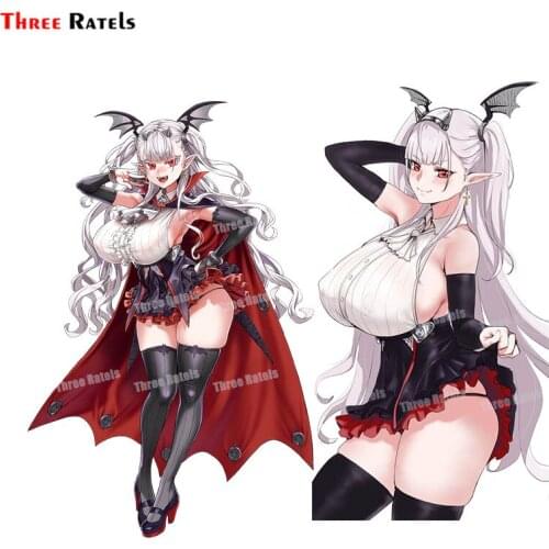 Three Ratels A41 Draculina For Last Origin Anime Car Styling Window Vinyl Decal 3D Auto Accessories Decal Laptop Cover Decor