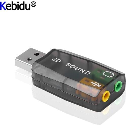 Mini External Usb To 3.5mm Mic Headphone Jack Stereo Headset 3d Sound Card Audio Adapter New Speaker Interface For Laptop