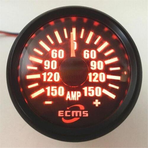1pc Brand New 52mm 0-150A Ampere Gauges Pointer Ammeters 9-32vdc Amp Gauges Amp Meters Red Backlight with Current Sensor