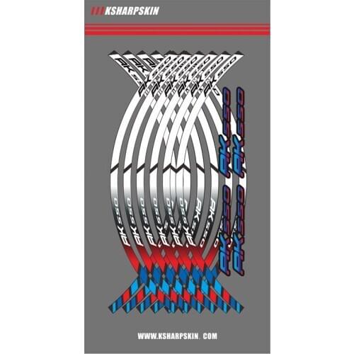 12 X Motorcycle outer ring sticker stripe wheel accessories decorative reflective decals Suitable for KYMCO AK550 ak 550