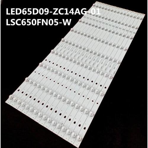 16pcs x 65 inch LED Backlight Strips for Haier LS65AL88A72 G65Y-T F65N 30365009207 LED65D09-ZC14AG-01 LSC650FN05-W