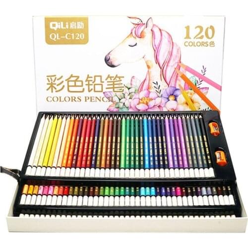48/72/120 Professional Oil Color Pencil Set Watercolor Drawing colored pencils kids For Painting School Supplies colour pencils