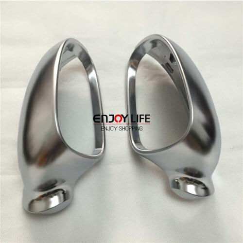 2pcs ABS Chrome Side Wing Rear View Rearview Mirror Cover Replacement Case Shell For Volkswagen VW Passat B6 2008-2010 R36