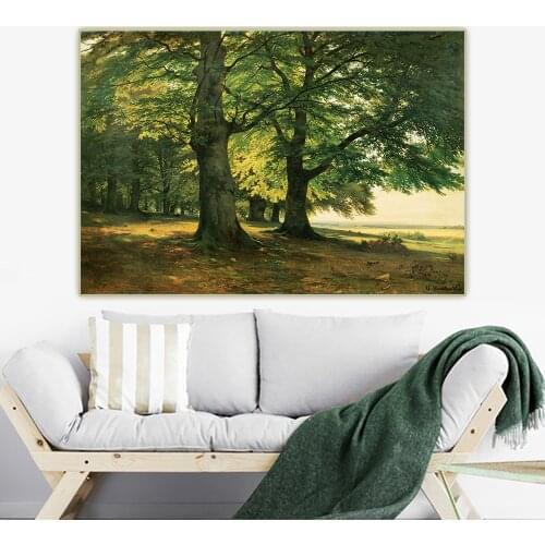 Citon Ivan Shishkin《The Teutoburg Forest》Canvas Art Oil Painting Artwork Poster Picture Backdrop Wall Decor Home Decoration