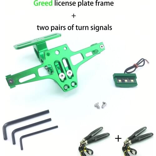 Motorcycle Rear License Plate Mount Holder and Turn Signal Light For Honda For Kawasaki Z750 Z800 For YAMAHA MT07 MT09 MT10 R1 3