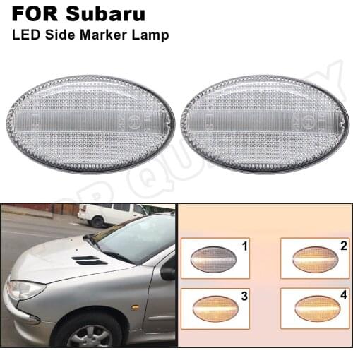 Dynamic LED Lateral Side Marker Light For Subaru Liberty Impreza Wrx Sti Forester Amber Flowing Turn Signal Sequential Lamp