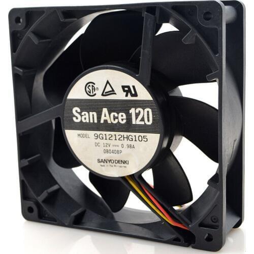 FOR Sanyo 9G1212HG105 12038 12CM 12V 0.98 A double ball direct current cooling fan