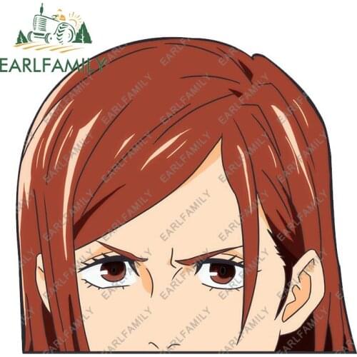 EARLFAMILY 13cm x 12cm Jujutsu Kaisen Peeker Cartoon Car Sticker Window Motorcycle Decal Waterproof Auto Anime Car Accessories