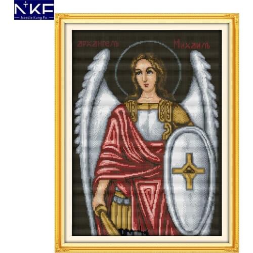 GG Religious Figure Cross Stitch Pattern DIY Handmade Craft Needlework Cross Stitch Set Embroidery Kit Stitching Home Decor