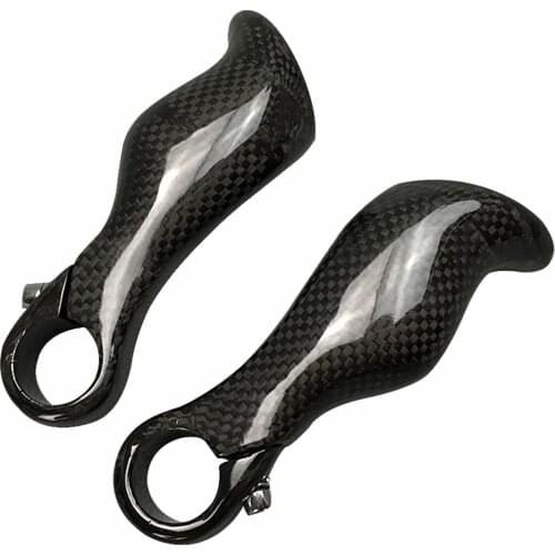 Glossy 1 Pair Ergonomics Mountain Bike Bicycle Carbon Bar End MTB Handlebar Bar Ends Bicycle Parts