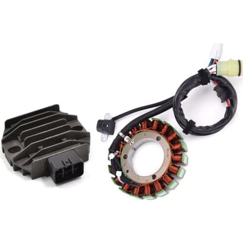 Stator Coil and Regulator Rectifier for Yamaha YFM400F Grizzly 400 YFM400A Kodiak 400 2WD YFM400 Kodiak 4WD YFM350 Bruin 2x4 4x4
