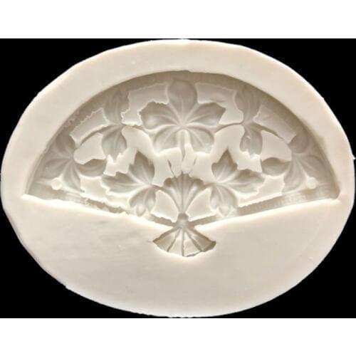 Chinese Ancient Fan Silicone Mold Doll Sugar Turning Decorative Accessories 15-570
