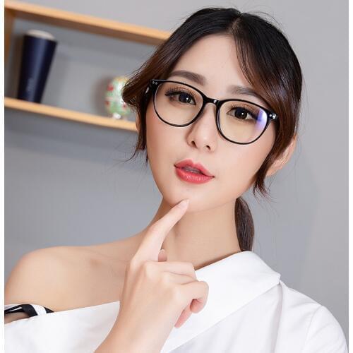 Agstum -1 -1.5 -2 -2.5 -3 -3.5 -4 -4.5 -5.0 Anti Blue Ray Classic Myopia Glasses With Degree Women Men Black Glasses Frame