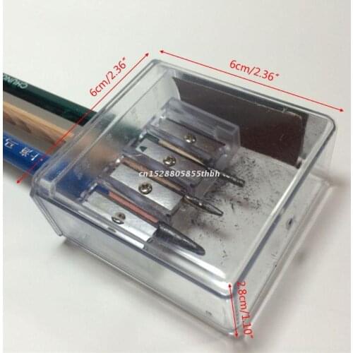 Multifunctional 4 Holes Charcoal Pencil Sharpener Long Core Lead Drawing Art Manual Sketching Drawing Supplies