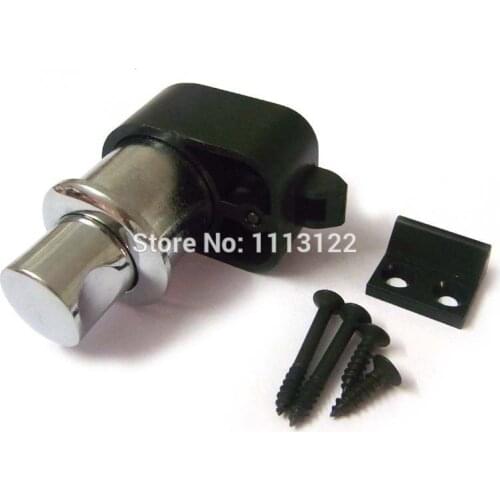 Push Lock Latch Knob Button for boat motor home Caravan Cabinet handle lock with zinc handle 1 PC Chrome