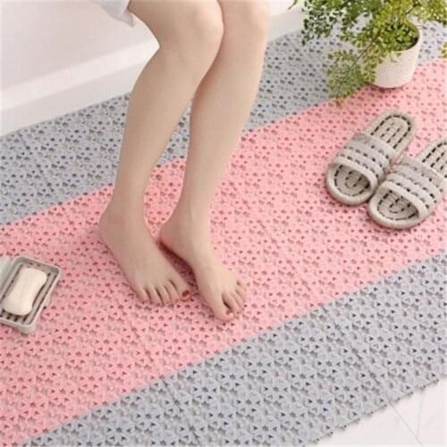 5PCS Non-Slip 30X20cm PP Bathroom Shower Massage Carpet DIY Carpet Love Mat Free Stitching Shower Mat Anti-Slip Mat Candy Color
