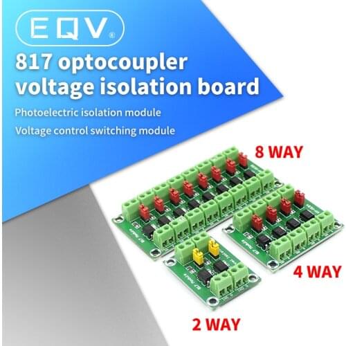 PC817 3.6-30V 2 4 Channel Optocoupler Isolation Board Voltage Converter Adapter Module Driver Photoelectric Isolated Module 817