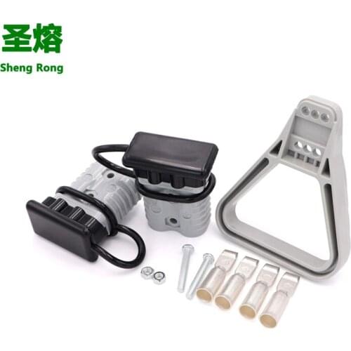 175A Battery Connector Quick Connect Battery Modular Power Connectors Quick Disconnect (Grey, 4 awg)