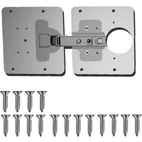 Cabinet Hinge Repair Plate Practical Rust Resistant Stainless Steel Furniture Cupboard Hinge Repair Mount Tool