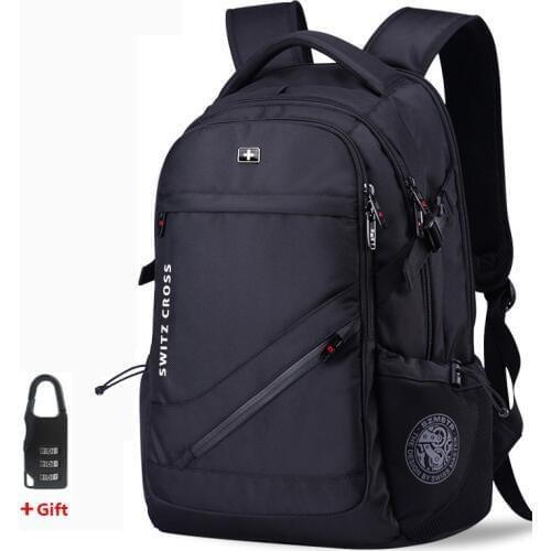Mochila Swiss Mens anti theft Backpack USB Notebook School Travel Bags waterproof Business 15.6 17 inch laptop backpack women