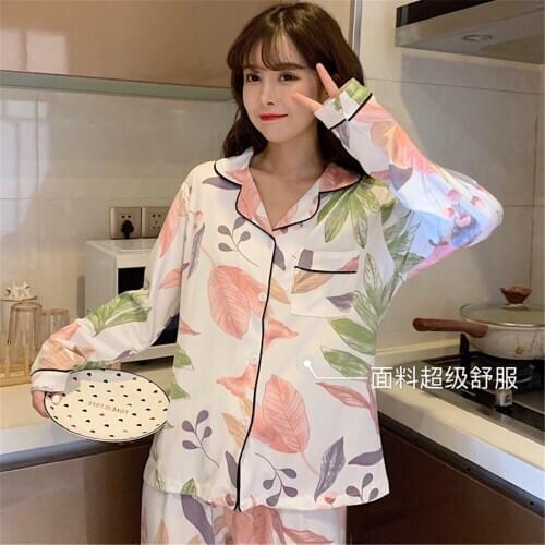 Estampado Floralropa De Dormir Con , De De Manga Larga Para Mujer, Cuello Vuelto, Para El HogarSilka-Pijama