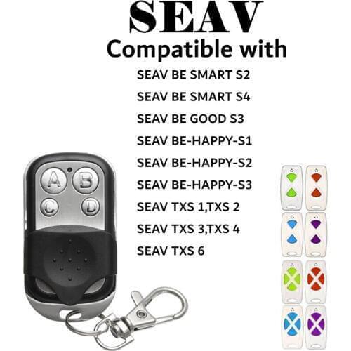 SEAV TXS1,TXS2,TXS3,TXS4,TXS6,SEAV BE HAPPY S1,HAPPY S3,BE SMART S2 remote duplicator clone 433.92MHz fixed code key fobs