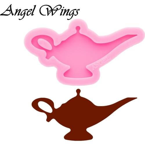 Teapot Keychain Silicone Molds DIY Necklace Jewelry Shiny Epoxy Resin Mould Custom Wholesale DY0622