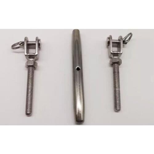 1pcs M8 Jaw Jaw Closed Body Turnbuckle 304 STAINLESS STEEL Rigging Screw