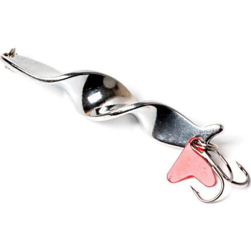 10 Pcs Fishing Bait Lure Hook Twist Spoon Crank Baits Spinner Accessory Tool ASD88