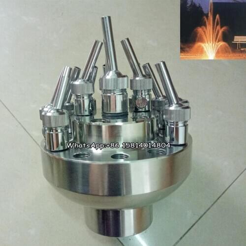 2 inch DN50 adjustable fountain nozzle,304 stainless steel three-layer flower fountain nozzle,porous fountain,music fountain