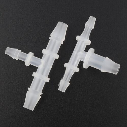 5pcs 1.6-4mm PP Reducing Tee Connectors Aquarium Tank Air Pump Aerator Fittings Drip Irrigation Laboratory Pagoda Hose Joints