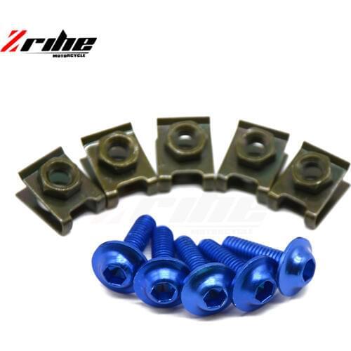 For Universal 5pcs from the body of the motorcycle fairing screw fastener clips sportbike for yamaha tmax 500 t max 530 mt07